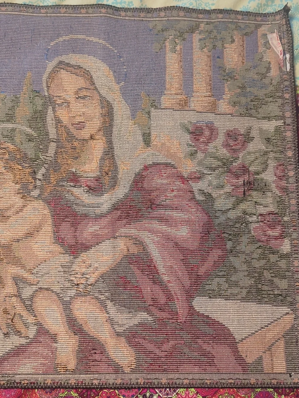 Vintage Holy Family TAPESTRY 39